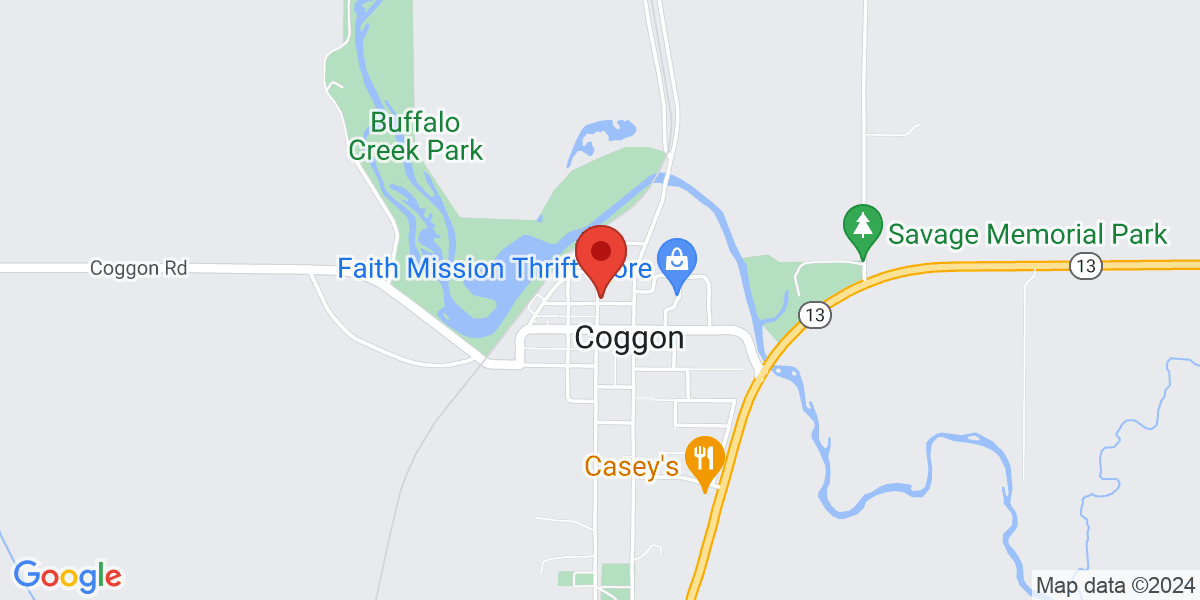 Map of Coggon Public Library